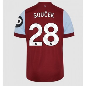 West Ham United Tomas Soucek #28 Domaci Dres 2023-24 Kratak Rukavima